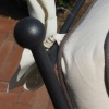 sedia da giardino in ferro battuto