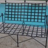 divano da esterno in ferro battuto