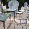 set giardino in ferro battuto