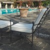 poltrona da piscina in ferro battuto