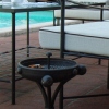 salotto piscina in ferro battuto